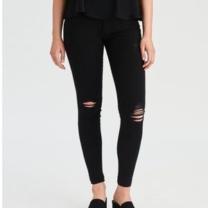 American Eagle Extreme Jegging, distressed, size 2
